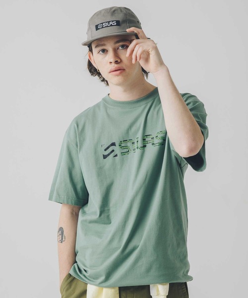 SILAS（サイラス）の「S/S CYBER LOGO PRINT TEE　サイラスサイバーロゴプリント半袖Tシャツ（Tシャツ/カットソー・メンズ・グリーン/ホワイト/ブラック・LARGE/MEDIUM/X-LARGE）」の11枚目の写真