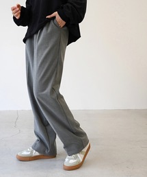 CANAL JEAN | via j(ヴィアジェイ) ウォームダブルタックストレートパンツ(その他パンツ)