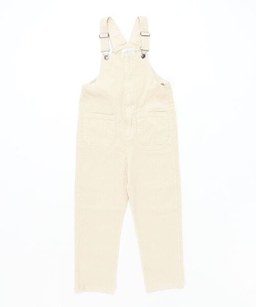 Lycee mine(リセマイン)の「【リンク】コーデュロイサロペット(サロペット/オーバーオール・キッズ・アイボリー/ターコイズブルー・M/S)」の5枚目の写真