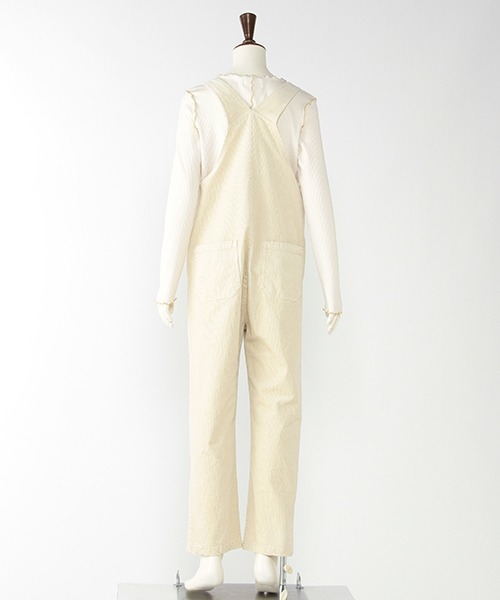 Lycee mine(リセマイン)の「【リンク】コーデュロイサロペット(サロペット/オーバーオール・キッズ・アイボリー/ターコイズブルー・M/S)」の13枚目の写真