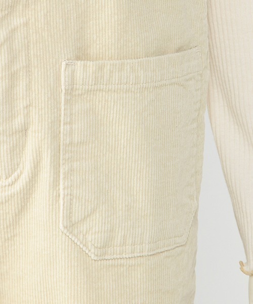 Lycee mine(リセマイン)の「【リンク】コーデュロイサロペット(サロペット/オーバーオール・キッズ・アイボリー/ターコイズブルー・M/S)」の9枚目の写真