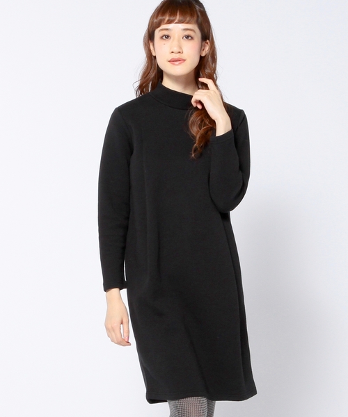Another Edition（アナザーエディション）の「ポケットハイネックワンピース/AEBC POC HI/N OP◆（ワンピース・レディース・ブラック/グレー/ベージュ・フリー）」の2枚目の写真