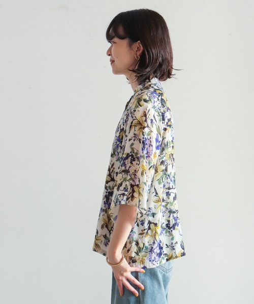 NOMBRE IMPAIR インポートビッグフラワー 長袖ブラウス　花柄 NOMBRE IMPAIR（ノンブルアンペール）の「インポートビッグ