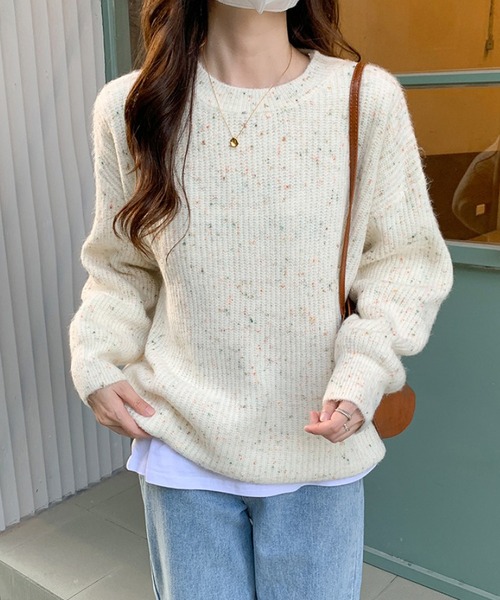 ミックスカラーニット