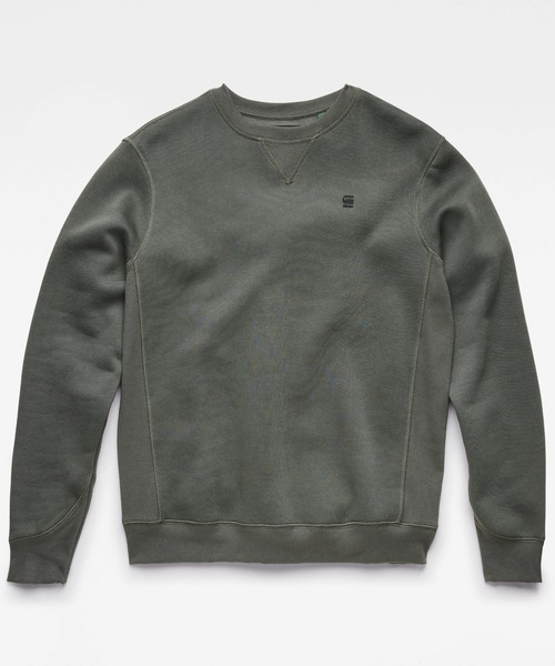 G-STAR（ジースター）の「PREMIUM CORE SWEATER/ベーシックデザインワンポイントロゴスウェット/トレーナー（スウェット・メンズ・グリーン系その他/グレー系その他・X-LARGE/MEDIUM/SMALL/X-SMALL/LARGE）」の7枚目の写真
