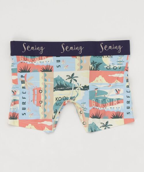 Seaing シーング ボクサーパンツ ボクサーパンツ メンズ アンダーウェア 下着 おしゃれ かわいい ツルツル 速乾 ブランド