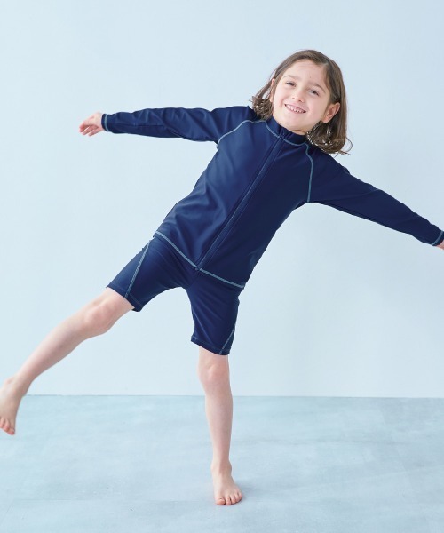 devirock(デビロック)の「UVカット 男児 スクール水着(水着・キッズ・ネイビー/ネイビー系2/ネイビー系1・110cm/120cm/130cm/140cm/150cm/160cm/170cm)」の12枚目の写真