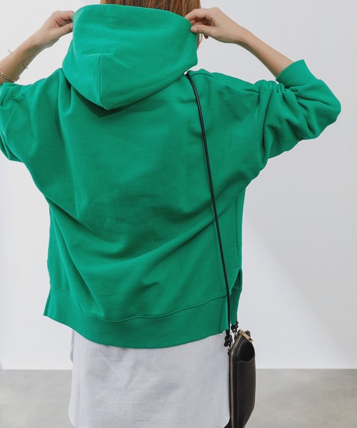 COLONY 2139（コロニートゥーワンスリーナイン）の「裏起毛フード付パーカー（パーカー・レディース・ブラック/オフホワイト/ピンク/グリーン/モカ・MEDIUM/LARGE）」の21枚目の写真