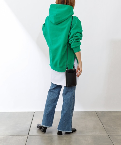 COLONY 2139（コロニートゥーワンスリーナイン）の「裏起毛フード付パーカー（パーカー・レディース・ブラック/オフホワイト/ピンク/グリーン/モカ・MEDIUM/LARGE）」の22枚目の写真