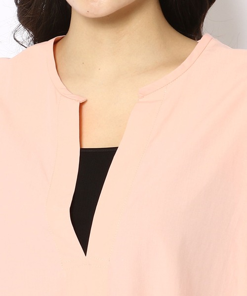 ottod'Ame（オットダム）の「ottod'Ame/オットダム/タイプライター キーネック ワンピース（ワンピース・レディース・ピンク/ブラック・40）」の5枚目の写真