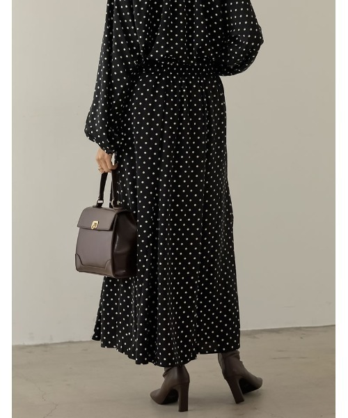 Re:EDIT（リエディ）の「[低身長サイズ有]ドット柄マーメイドスカート（スカート・レディース・ホワイト/ブラック/アイボリー・MEDIUM/SHORT/LARGE）」の18枚目の写真