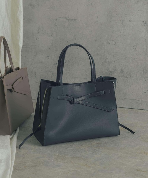 URBAN RESEARCH ROSSO（アーバンリサーチロッソ）の「ベルトデザイントート（トートバッグ・レディース・チャコールグレー/ベージュ/グレー・FREE）」の7枚目の写真