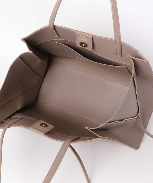 URBAN RESEARCH ROSSO（アーバンリサーチロッソ）の「ベルトデザイントート（トートバッグ・レディース・チャコールグレー/ベージュ/グレー・FREE）」の15枚目の写真