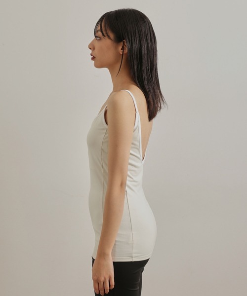 NERGY（ナージー）の「BP ハートデコルテキャミソール（キャミソール・レディース・ブラック/オフホワイト・FREE）」の4枚目の写真