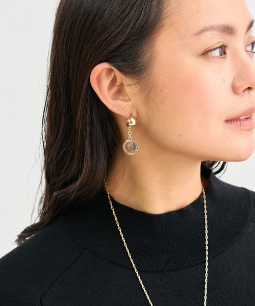 ANAYI（アナイ）の「カラーコインピアス（ピアス（両耳用）・レディース・ピンク/ブルーグリーン・FREE）」の2枚目の写真