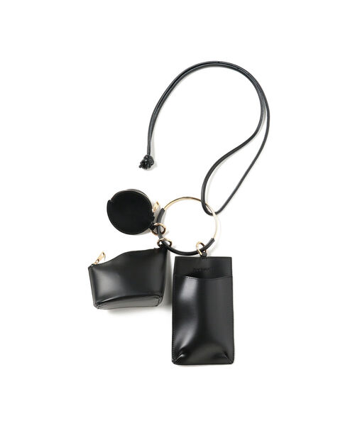 BEAMS LIGHTS（ビームスライツ）の「BEAMS LIGHTS / 3set ショルダーバッグ（ショルダーバッグ・レディース・ブラック/ベージュ・ONE SIZE）」の3枚目の写真