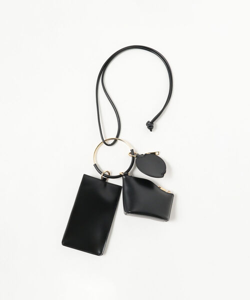 BEAMS LIGHTS（ビームスライツ）の「BEAMS LIGHTS / 3set ショルダーバッグ（ショルダーバッグ・レディース・ブラック/ベージュ・ONE SIZE）」の4枚目の写真