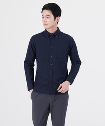 【BLUE STANDARD/ブルースタンダード】ラクケア イージーケア加工 オックスボタンダウンシャツ
