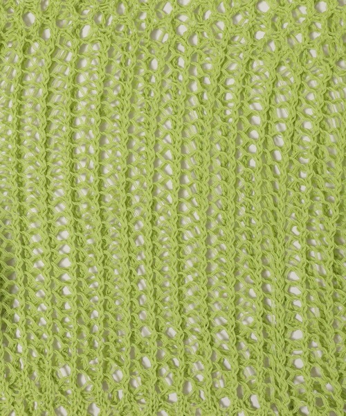 PAGEBOY(ページボーイ)の「パッチワークメッシュプルオーバー(ニット/セーター・レディース・オフホワイト/ブラック/ライム・FREE)」の22枚目の写真