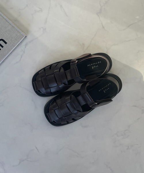 AS KNOW AS plus(アズノゥアズプラス)の「●スクエア グルカサンダル(サンダル・レディース・ブラック/ベージュ/ブラウン/アイボリー/ブラック系・M/L)」の7枚目の写真
