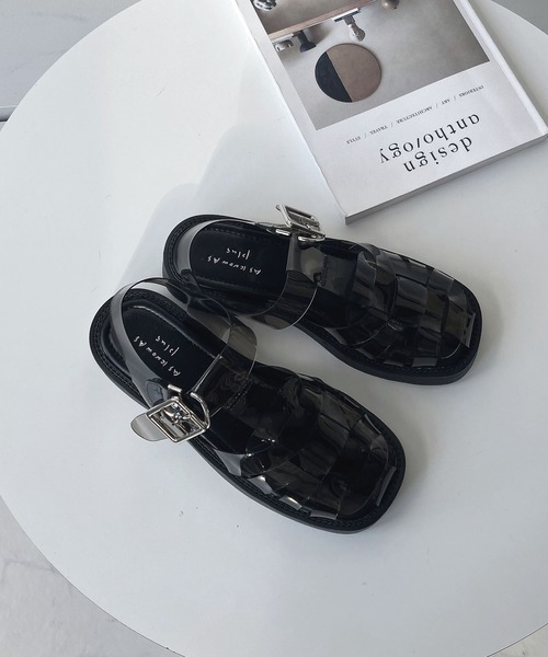 AS KNOW AS plus(アズノゥアズプラス)の「●スクエア グルカサンダル(サンダル・レディース・ブラック/ベージュ/ブラウン/アイボリー/ブラック系・M/L)」の16枚目の写真