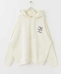 HEYUMM | 裏毛チビロゴフーディー(スウェット)