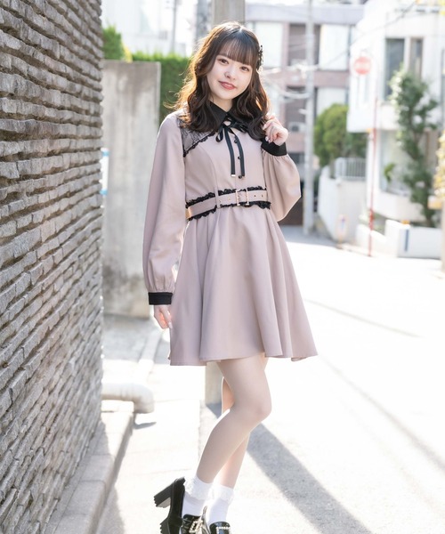 デコルテあき配色ワンピース ワンピース Rojita ロジータ のファッション通販 Zozotown