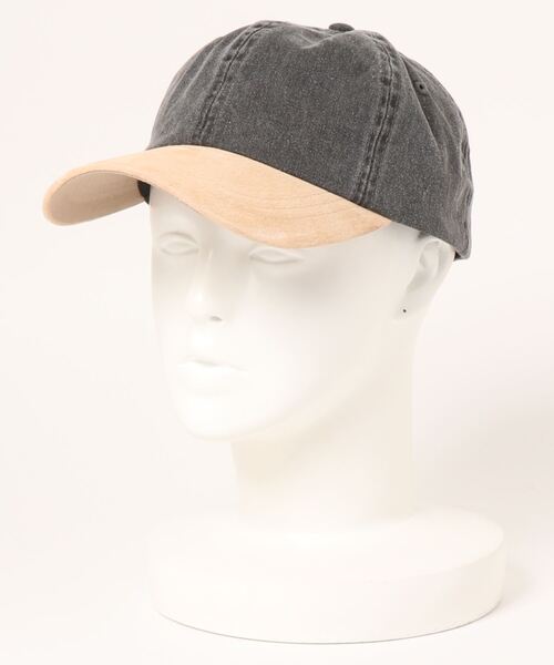 BEAVER（ビーバー）の「MEGA CAP/メガキャップ　Washed Pigment Dyed Twill Cap W/Suede Bill　キャップ（キャップ・メンズ・ブラック/ネイビー/タン・FREE）」の2枚目の写真
