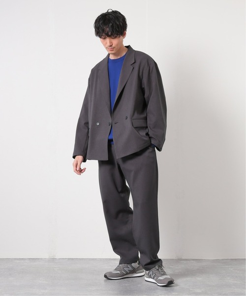 JOURNAL STANDARD（ジャーナルスタンダード）の「S/Y TWILL 1タック イージーパンツ（スラックス・メンズ・ブラック/チャコールグレー/グリーン/ネイビー/ベージュ・LARGE/SMALL/MEDIUM）」の9枚目の写真