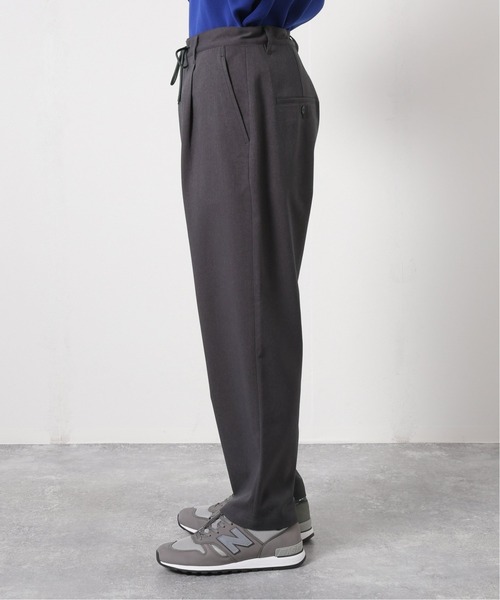 JOURNAL STANDARD（ジャーナルスタンダード）の「S/Y TWILL 1タック イージーパンツ（スラックス・メンズ・ブラック/チャコールグレー/グリーン/ネイビー/ベージュ・LARGE/SMALL/MEDIUM）」の12枚目の写真