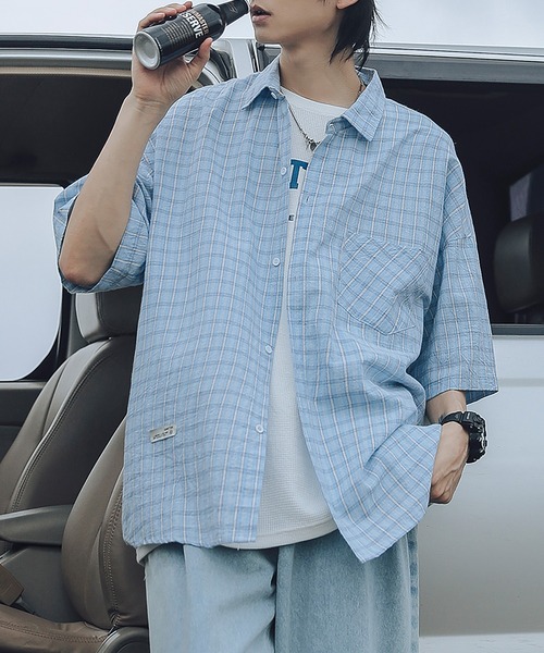 セール Hook きれいめ 半袖チェック柄シャツ シャツ ブラウス Hook フック のファッション通販 Zozotown