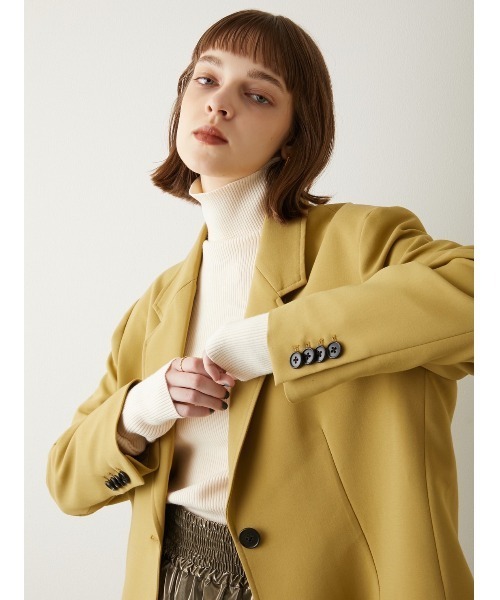 LA PEAU DE GEM(ラポドゥジェム)の「【LA PEAU DE GEM】オーバーサイズテーラードジャケット(テーラードジャケット・レディース・カーキ/イエロー/ブラック・S/M)」の12枚目の写真