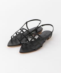 nereana | ＜nereana＞レザー ポインテッドトゥ サンダル(サンダル)