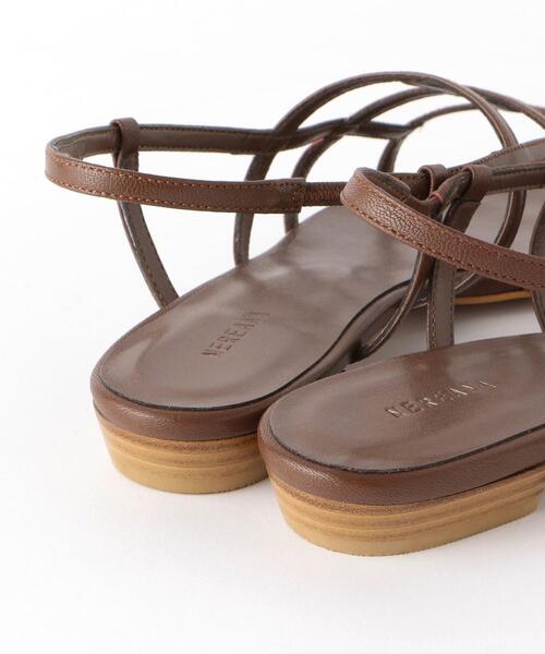 nereana（ネレアーナ）の「＜nereana＞レザー ポインテッドトゥ サンダル（サンダル・レディース・ブラウン/ブラック・38/37/39/36）」の8枚目の写真