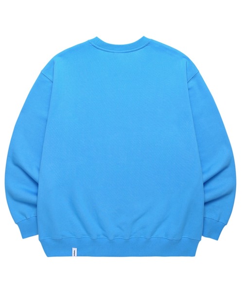 MAHAGRID(マハグリッド)の「『mahagrid/マハグリッド』LAUREL SWEATSHIRT/ローレル フロントデザイン スウェットシャツ ロングスリーブ 長袖(スウェット・メンズ・ライトグレー/ブルー・M/L)」の6枚目の写真