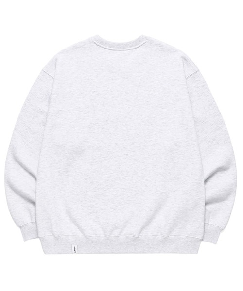 MAHAGRID(マハグリッド)の「『mahagrid/マハグリッド』LAUREL SWEATSHIRT/ローレル フロントデザイン スウェットシャツ ロングスリーブ 長袖(スウェット・メンズ・ライトグレー/ブルー・M/L)」の4枚目の写真