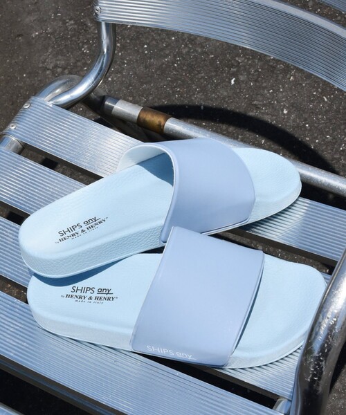 HENRY&HENRY（ヘンリーアンドヘンリー）の「【SHIPS any別注】HENRY＆HENRY: STYLE180 スライド サンダル 24SS◇（サンダル・メンズ・ブラック/グレー/ブラウン/ライトブルー/ネイビー/チャコールグレー・40/MEDIUM/LARGE）」の6枚目の写真