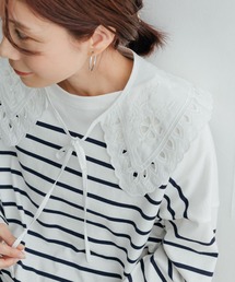 URBAN RESEARCH DOORS | 『別注』Audrey and John Wad×DOORS　スカラップつけ襟(付け襟)