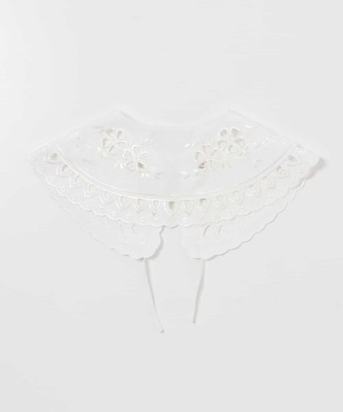 URBAN RESEARCH DOORS(アーバンリサーチドアーズ)の「『別注』Audrey and John Wad×DOORS スカラップつけ襟(付け襟・レディース・ホワイト・FREE)」の5枚目の写真