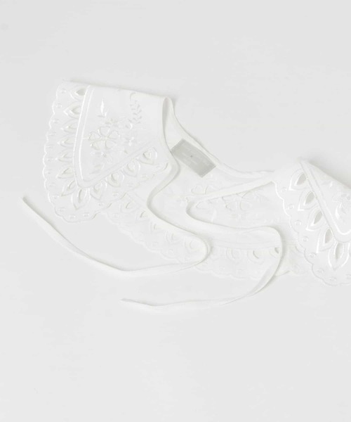 URBAN RESEARCH DOORS(アーバンリサーチドアーズ)の「『別注』Audrey and John Wad×DOORS スカラップつけ襟(付け襟・レディース・ホワイト・FREE)」の6枚目の写真