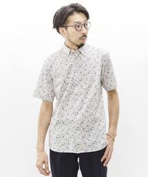 MEN'S MELROSE | ジャージプリントレギュラーカラー半袖シャツ(シャツ/ブラウス)