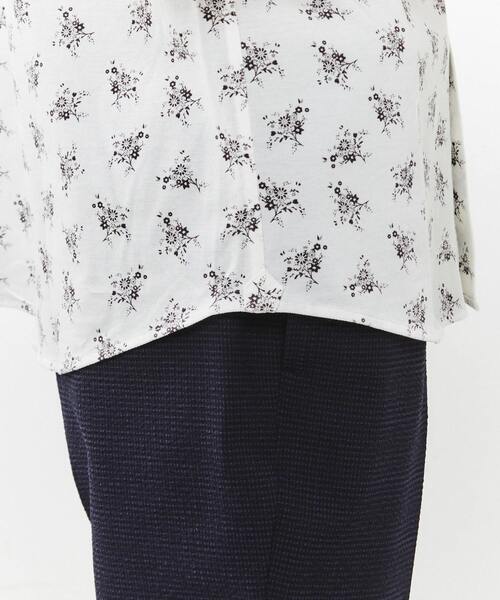 MEN'S MELROSE(メンズメルローズ)の「ジャージプリントレギュラーカラー半袖シャツ(シャツ/ブラウス・メンズ・ベージュ/ホワイト/ブルー・4/2/3)」の14枚目の写真