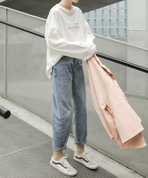 Dita Muaj.（ディータムアージュ）の「ドロップショルダー フロントプリント ロングTシャツ（Tシャツ/カットソー・レディース・ホワイト/アイボリー・FREE）」の6枚目の写真