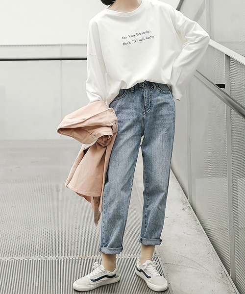 Dita Muaj.（ディータムアージュ）の「ドロップショルダー フロントプリント ロングTシャツ（Tシャツ/カットソー・レディース・ホワイト/アイボリー・FREE）」の8枚目の写真