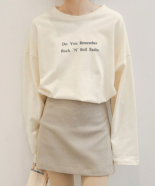 Dita Muaj.（ディータムアージュ）の「ドロップショルダー フロントプリント ロングTシャツ（Tシャツ/カットソー・レディース・ホワイト/アイボリー・FREE）」の10枚目の写真