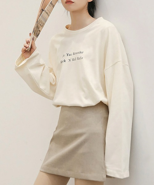 Dita Muaj.（ディータムアージュ）の「ドロップショルダー フロントプリント ロングTシャツ（Tシャツ/カットソー・レディース・ホワイト/アイボリー・FREE）」の15枚目の写真