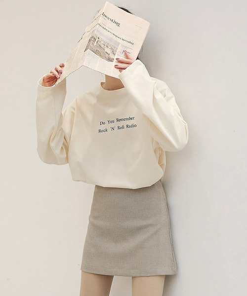 Dita Muaj.（ディータムアージュ）の「ドロップショルダー フロントプリント ロングTシャツ（Tシャツ/カットソー・レディース・ホワイト/アイボリー・FREE）」の16枚目の写真