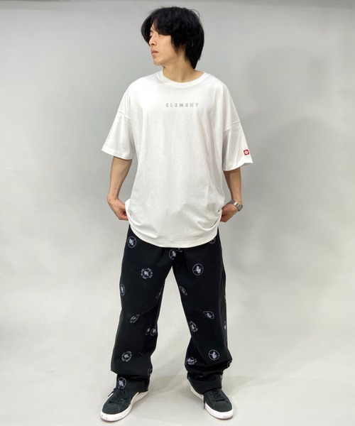 ELEMENT(エレメント)の「ELEMENT/エレメント ビッグシルエット バックプリントTシャツ BC021-253(Tシャツ/カットソー・メンズ・ホワイト/ブラック/グリーン・L/XL/M)」の8枚目の写真