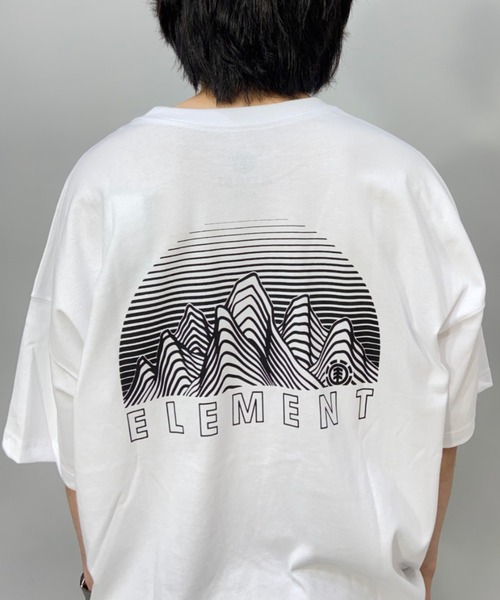 ELEMENT(エレメント)の「ELEMENT/エレメント ビッグシルエット バックプリントTシャツ BC021-253(Tシャツ/カットソー・メンズ・ホワイト/ブラック/グリーン・L/XL/M)」の7枚目の写真