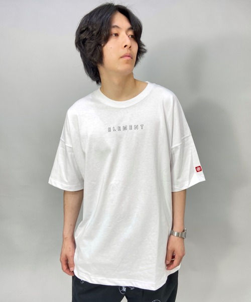 ELEMENT(エレメント)の「ELEMENT/エレメント ビッグシルエット バックプリントTシャツ BC021-253(Tシャツ/カットソー・メンズ・ホワイト/ブラック/グリーン・L/XL/M)」の4枚目の写真